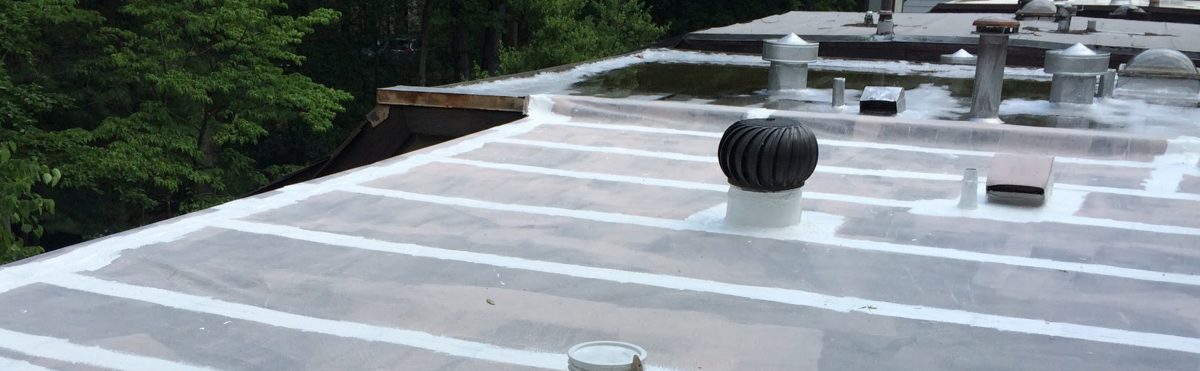 Residential Flat Roof Aluminum Gutters From Gutterman Services